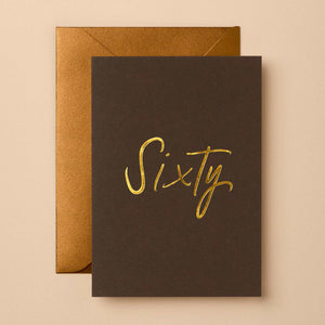 ’Gabrille & Celine’ Sixty Birthday Card | Signature Foil Greeting Card