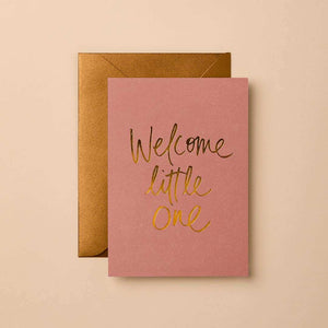 ‘Gabrielle & Celine’ Welcome Little OneFoil Greeting Card