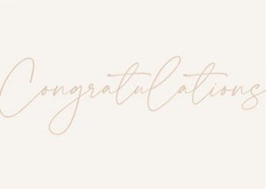 CONGRATULATIONS