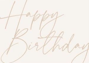 HAPPY BIRTHDAY