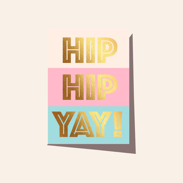 ‘Elm Paper’ Hip Hip Yay Card