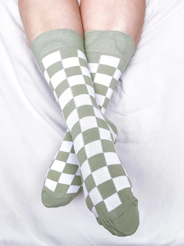 ‘Joode’ Green Check Socks