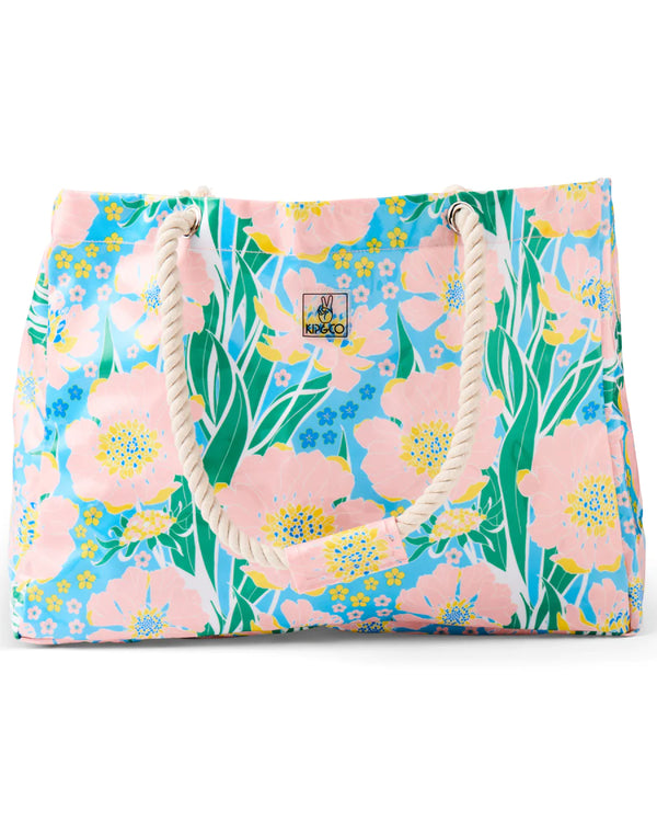 ‘Kip & Co’ Tumbling Flowers Beach Bag