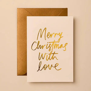 Merry Christmas with Love Greeting Card