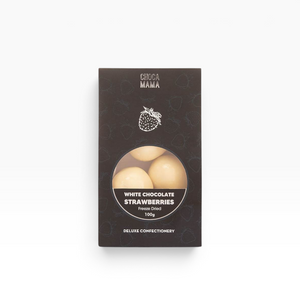 Chocamama White Chocolate Strawberries – 100g