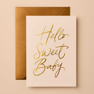 ‘Gabrielle & Celine’ Hello Sweet BabyNew Baby Greeting Card