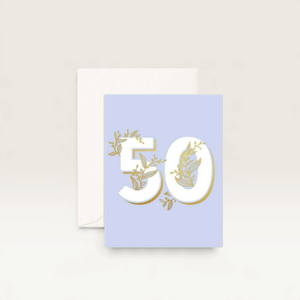No. 50 Floral Greeting Card