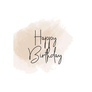 HAPPY BIRTHDAY (PEACH)