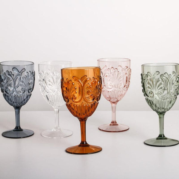 'Indigo Love Collectors' Flemington Acrylic Wine Glasses - Assorted Co
The range of wine glasses are incredibly beautiful, completely functional so much like actual glass you almost won’t believe they’re not! Because they are made fromIndigo Love Collectors