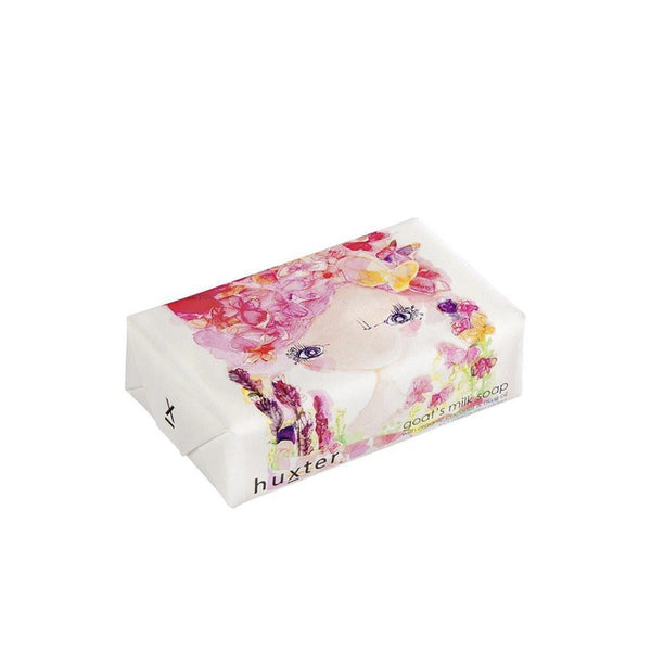 'Huxter' Florine Girl Body BarGoats milk wrapped soap with organic coconut and olive oil 115gm 
Made in AustraliaHuxter