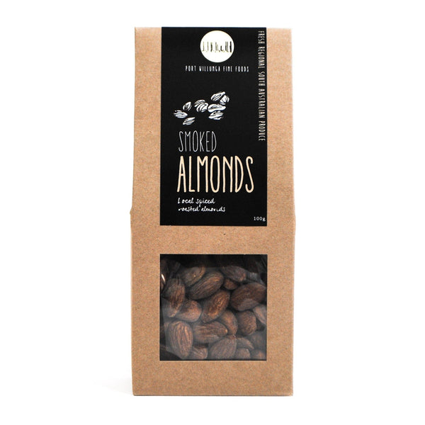 'Port Willunga Fine Foods' Smoked AlmondsThe smokey flavour and crisp crunch make our delicious almonds a perfect snack to indulge in.(100g)Port Willunga Fine Foods