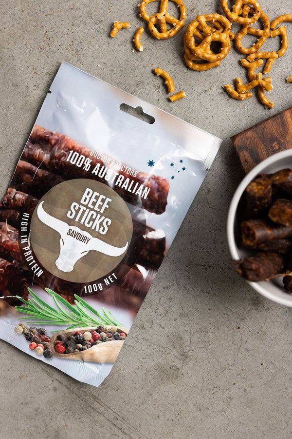 Doctor Proctor's Savoury Beef Sticks 100g