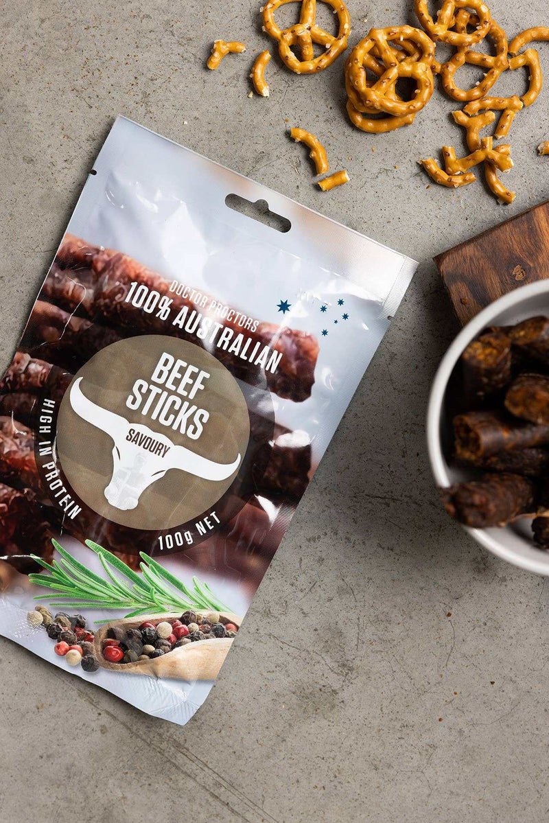 Doctor Proctor's Savoury Beef Sticks 100g