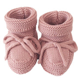 'Alimrose' Knit Baby Booties Pink