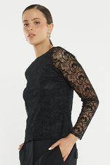 Effie Mesh Top