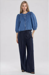 Beth Tailored Pant - Navy