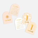 'Fox and Fallow' Baby Milestone Cards Helios