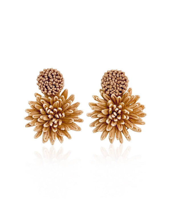 Dahlia Raffia Earrings