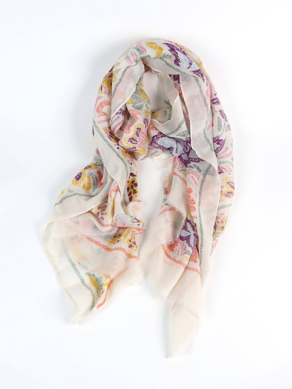 Elara Floral Lightweight Scarf