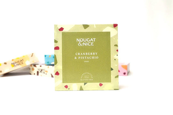 'Nougat and Nice' Cranberry & Pistachio Nougat | 200g Box