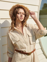 Derby Frayed Summer Straw Hat