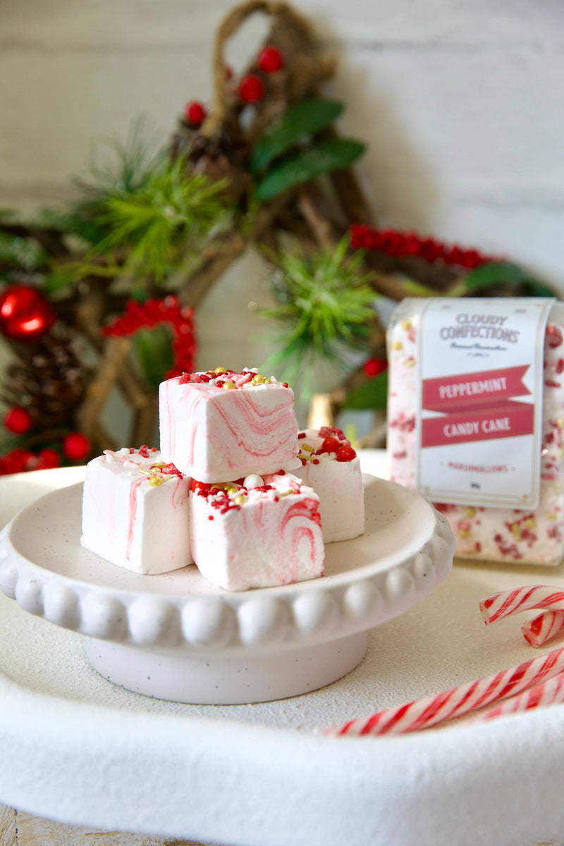 'Cloudy Confections' Candy Cane Marshmallows