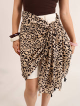 Cattura Leoard Tassel Lightweight Scarf