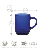 Amber Versailles Glass Coffee Mug