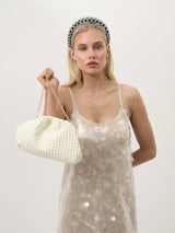 Venetia Woven Clutch - Off White