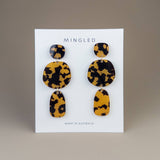 Petra | Statement Earrings - Tortoise Shell