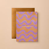 ‘Gabrille & Celine’ Birthday Signature Foil Greeting Card