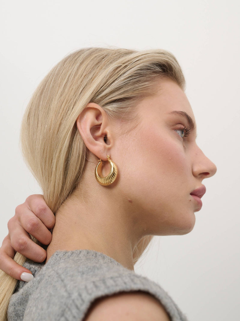 Lauren Coil 18K Gold Plated Earrings