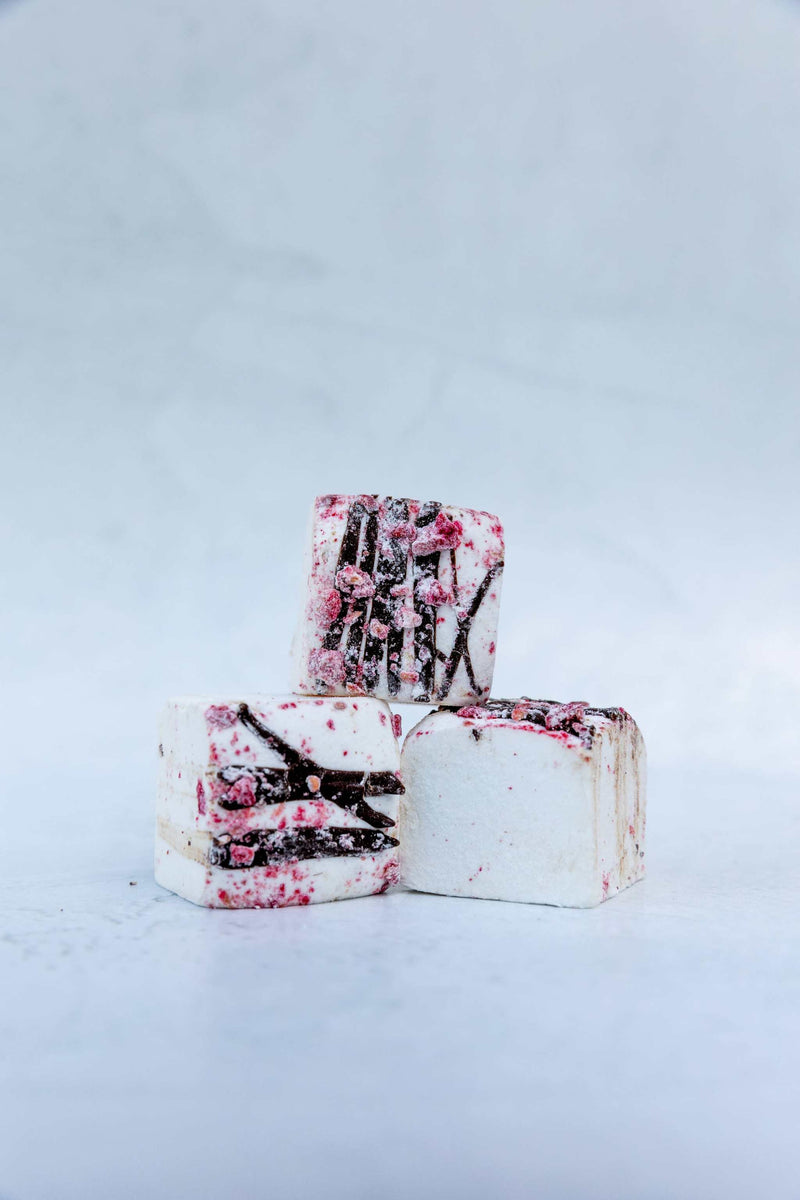 Raspberry Dark Chocolate Marshmallows
