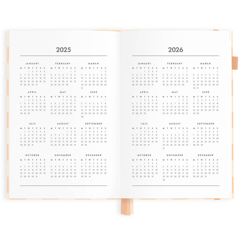 'Fox and Fallow' 2025 Horizontal Planner - Salmon Check