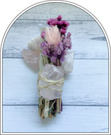 ‘Inspired Botanicals’ White Sage Smudge Stick With Crystal