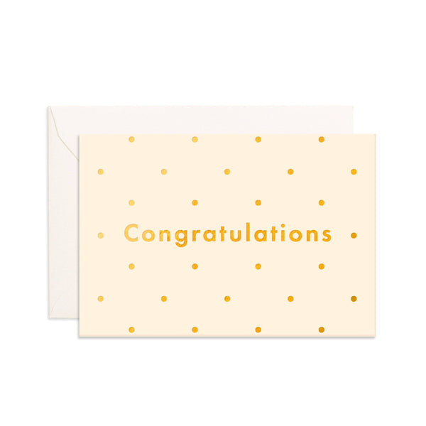 Congratulations Dots Mini Greeting Card