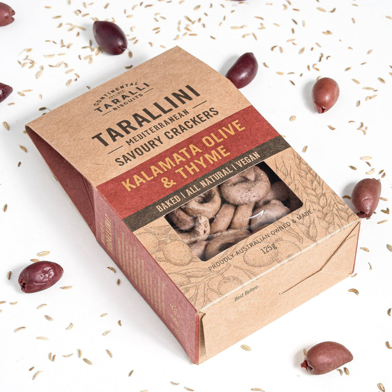 TARALLINI - Kalamata Olive & Thyme - Vegan (125g)