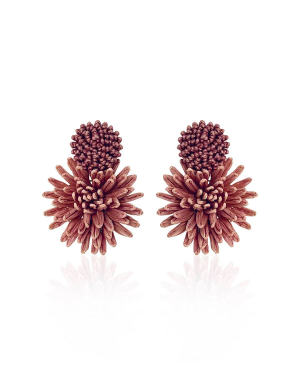 Dahlia Raffia Earrings