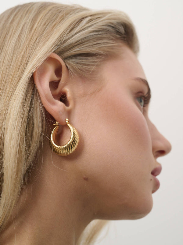 Lauren Coil 18K Gold Plated Earrings