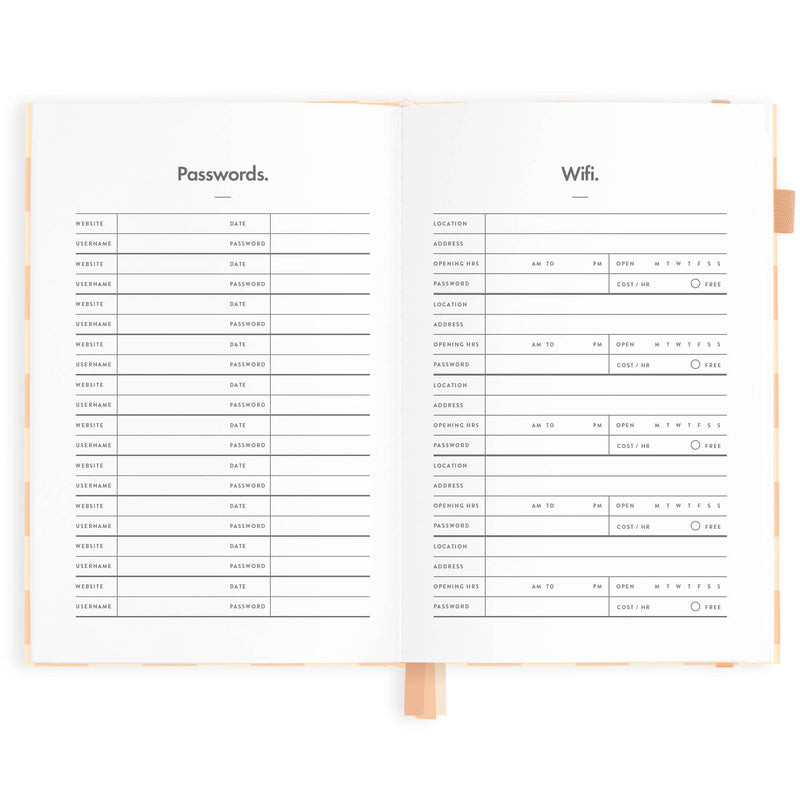 'Fox and Fallow' 2025 Horizontal Planner - Salmon Check