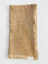 'Mama and Tochter' 100% Organic Cotton Rustic Waffle Tea Towel - Light Rust