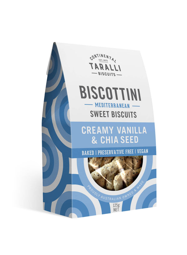 BISCOTTINI - Creamy Vanilla & Chai Seed Vegan (125g)