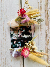 Australian Grown Sage Floral Smudge Stick - Summer edition