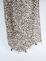Cattura Leoard Tassel Lightweight Scarf
