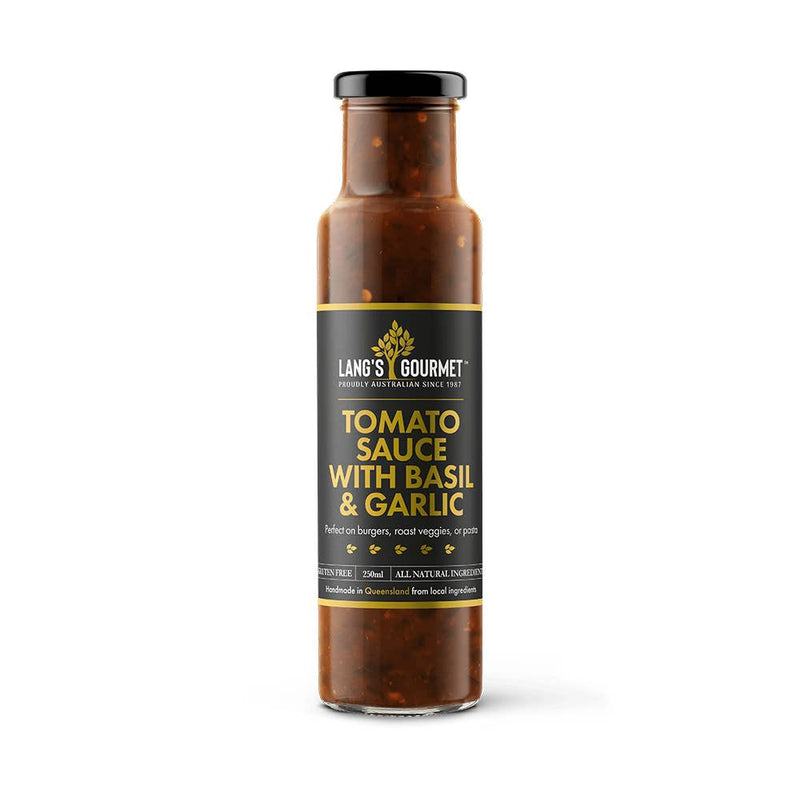 'Lang's Gourmet' Premium Tomato Sauce Basil Garlic