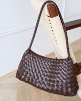 Angels Whisper Accessories L&S Roselle Woven Shoulder Bag – Brown -House of Holabox