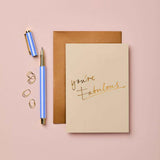 ‘Gabrille & Celine’ You’re Fabulous Signature Foil Greeting Card