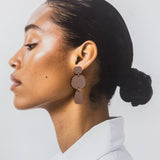 Petra | Statement Earrings - Nutmeg Brown