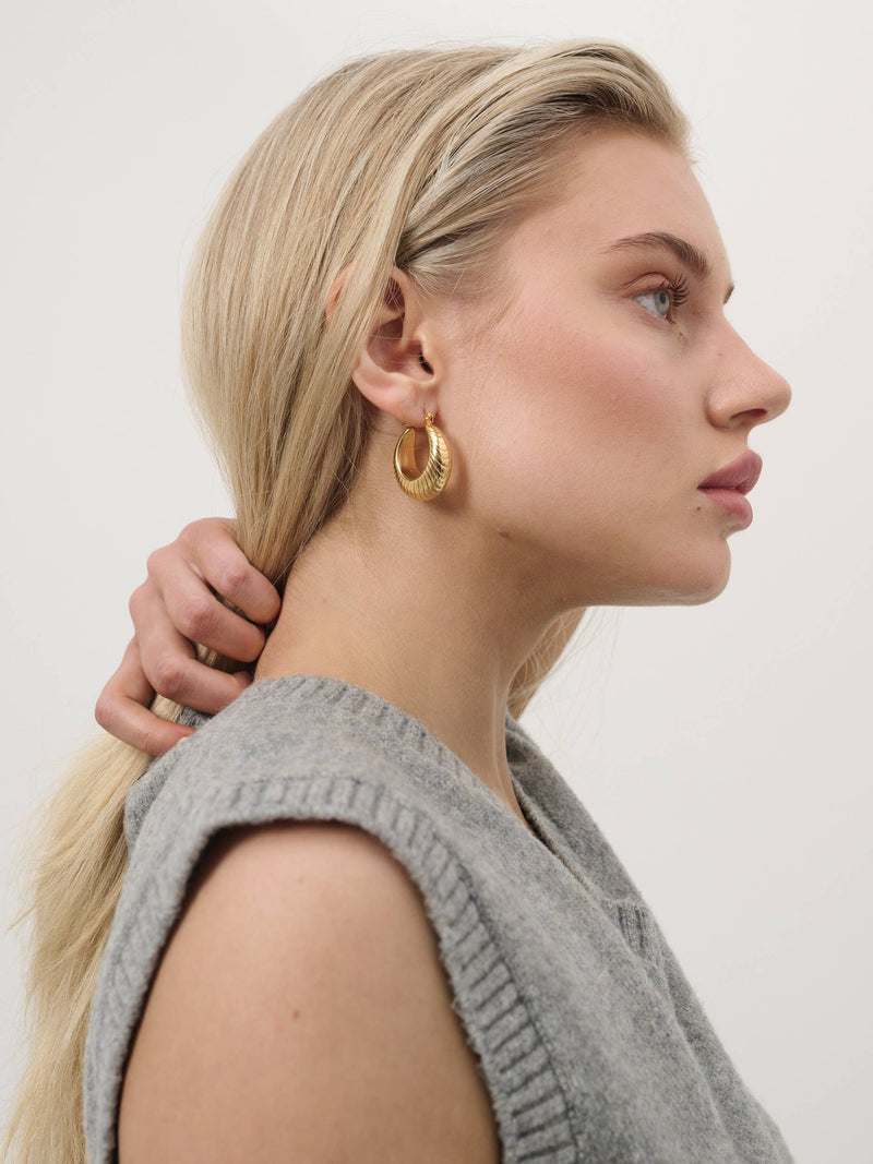 Lauren Coil 18K Gold Plated Earrings