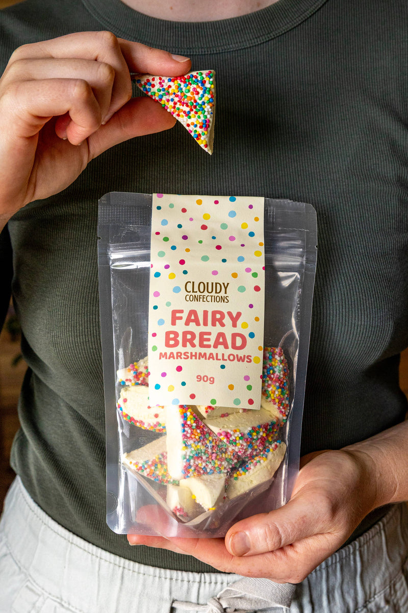'Cloudy Confections' Fairy Bread Marshmallows